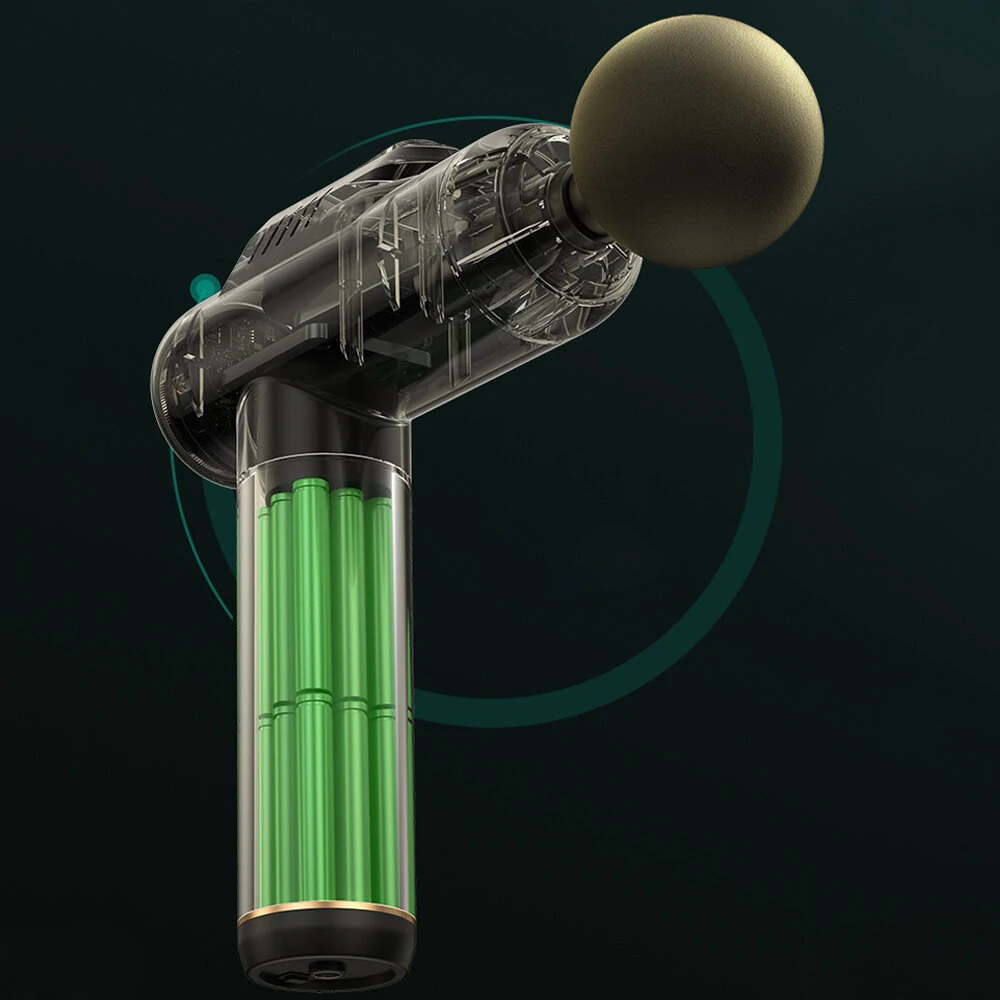 (image for) KONKA A1-8D Massage Guns Deep Tissue Percussion Muscle Massager 6 Gear Adjustable Type-C Rechargeable Power Display with 8 Heads