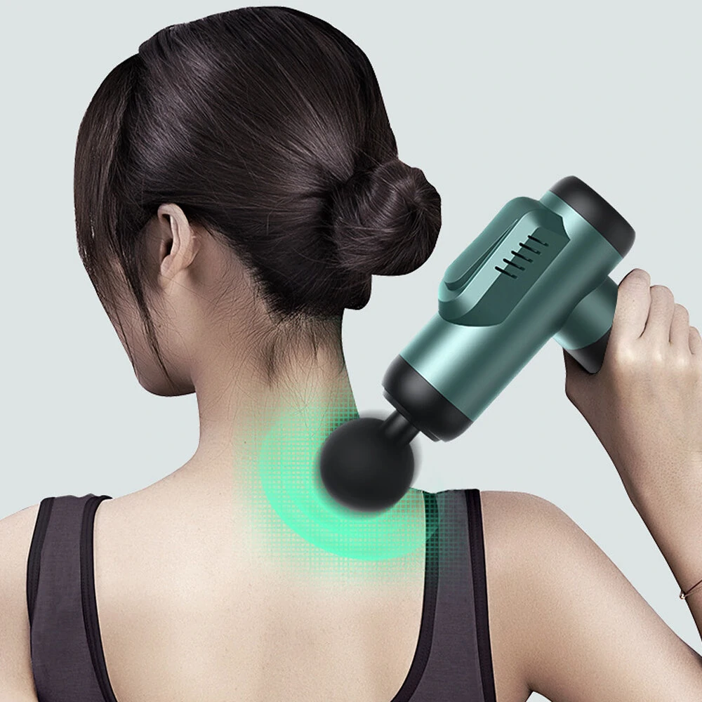 (image for) KONKA A1-8D Massage Guns Deep Tissue Percussion Muscle Massager 6 Gear Adjustable Type-C Rechargeable Power Display with 8 Heads