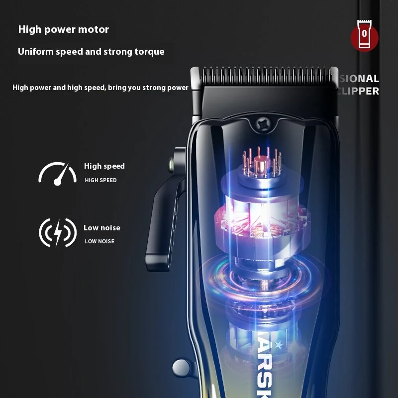 (image for) MARSKE MS-5052 Hair Clippers for Men Cordless Fade Trimmer with LED Display Precision Blades USB Rechargeable 240min Runtime